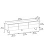 Hanah Home Soporte de TV Gris y Travertino